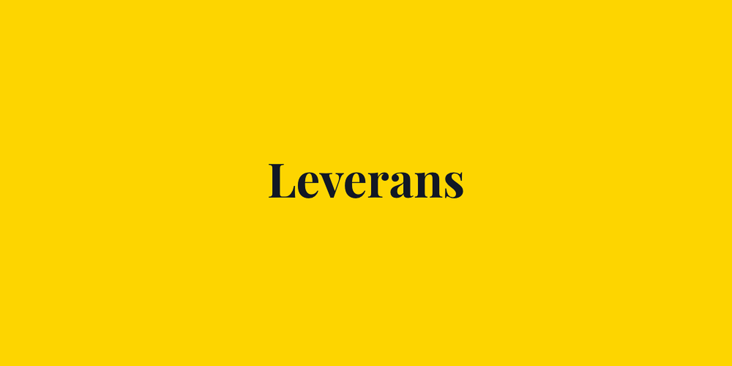 leverans