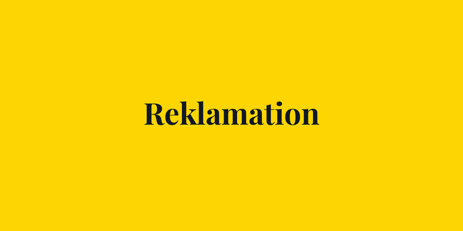 reklamation