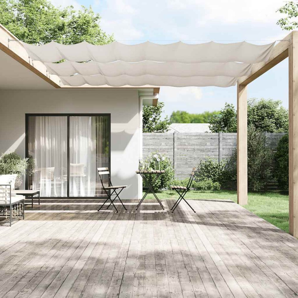 vidaXL Markis vertikal vit 140x1200 cm oxfordtyg