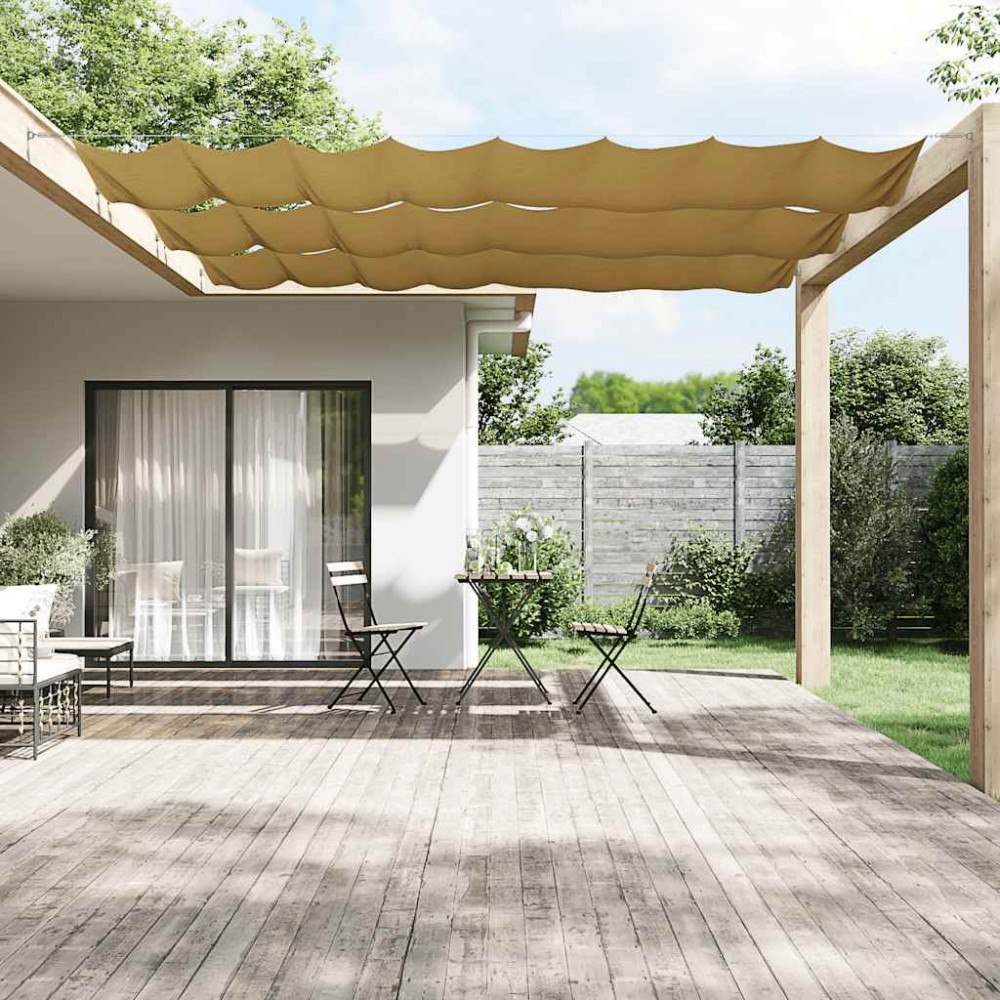 vidaXL Markis vertikal beige 140x800 cm oxfordtyg