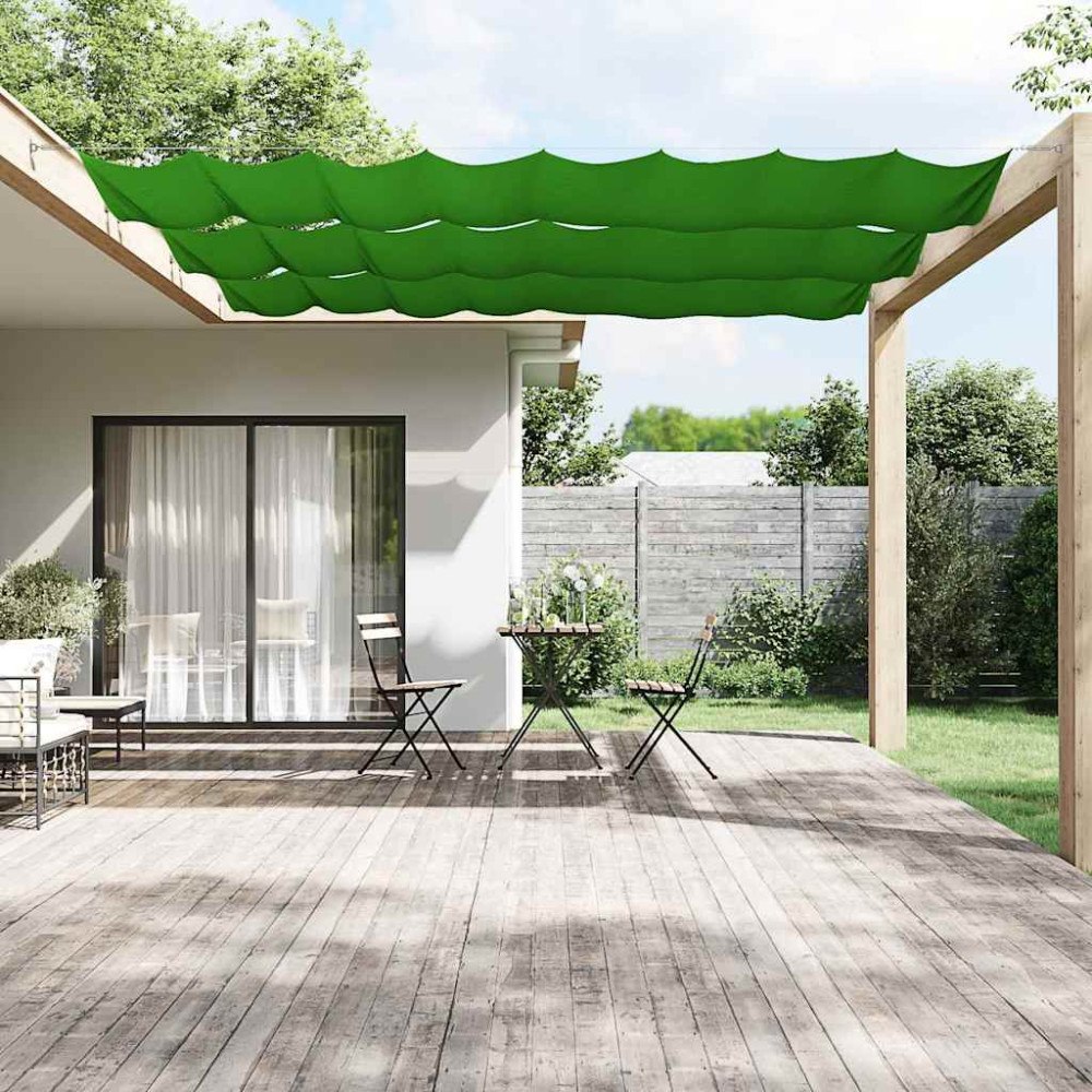 vidaXL Markis vertikal ljusgrön 140x600 cm oxfordtyg