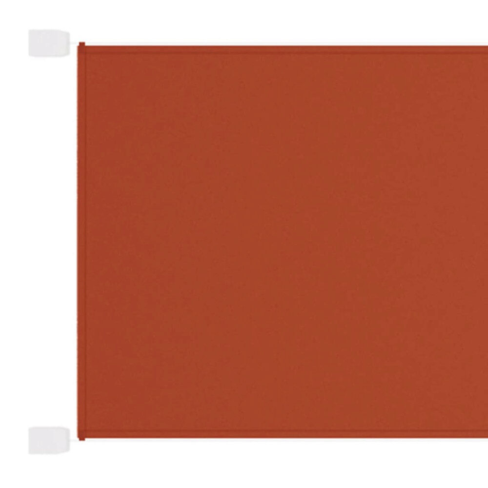 vidaXL Markis vertikal terrakotta 60x1000 cm oxfordtyg