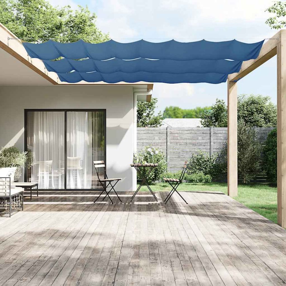 vidaXL Markis vertikal blå 140x800 cm oxfordtyg