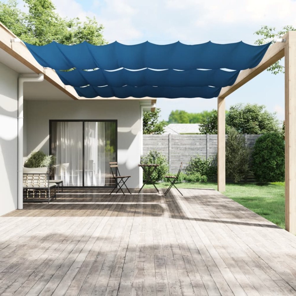 vidaXL Markis vertikal blå 250x420 cm oxfordtyg