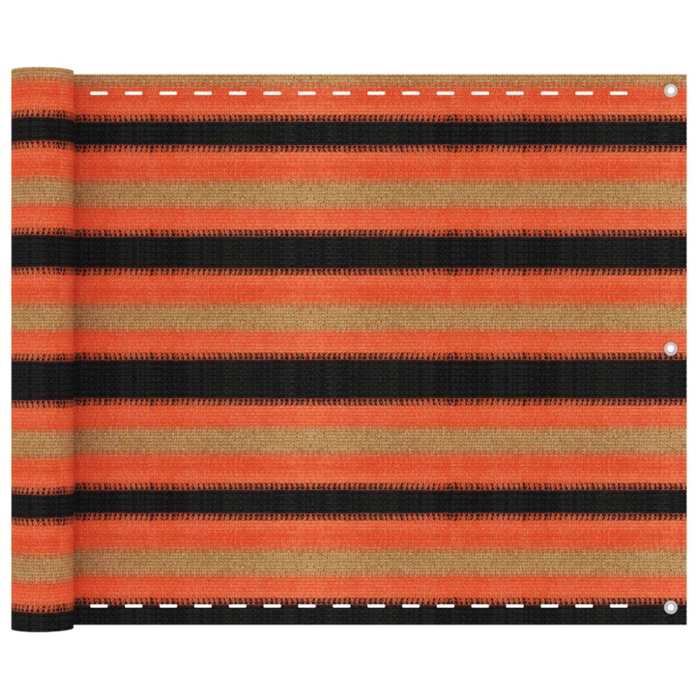 vidaXL Balkongskärm flerfärgad 75x400 cm HDPE