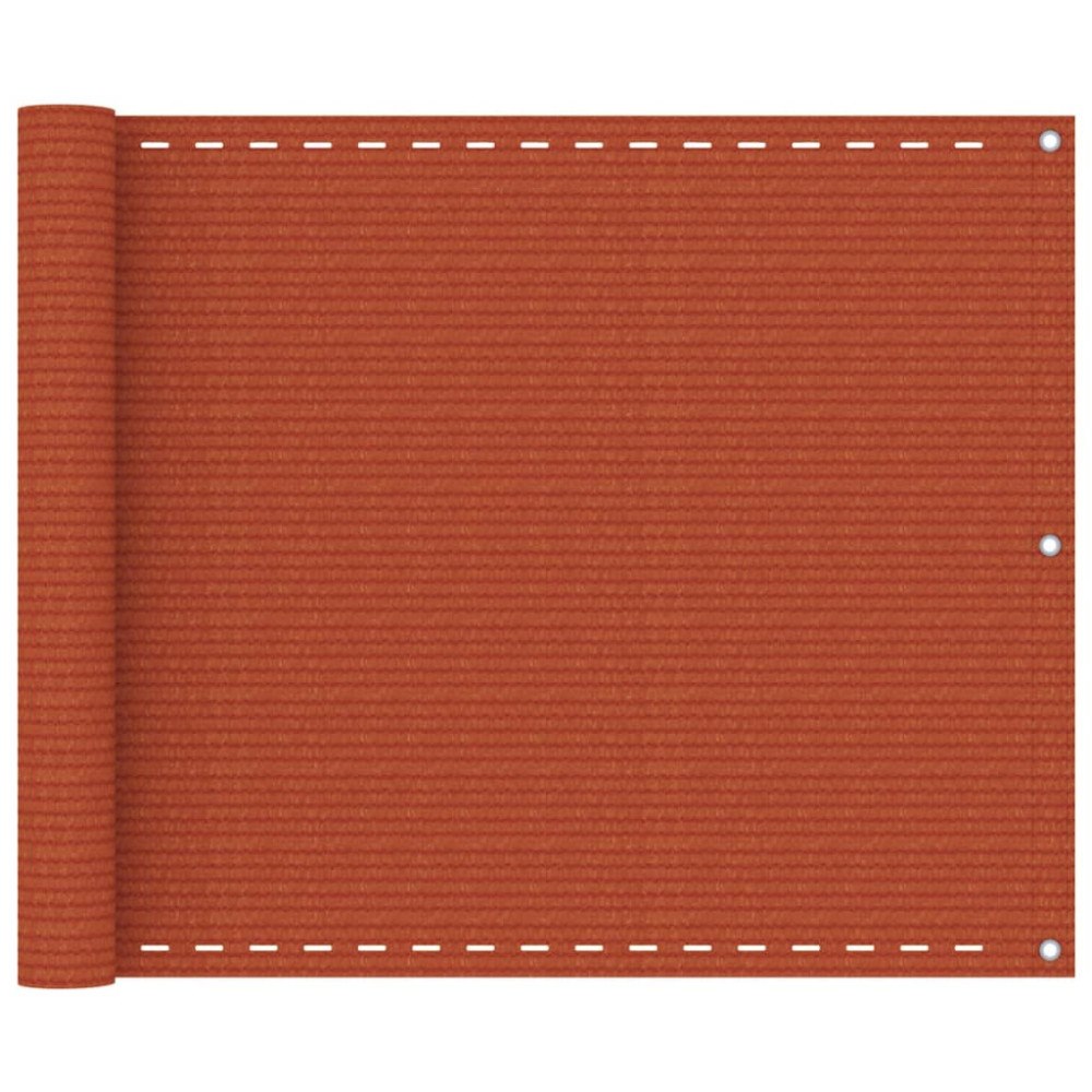 vidaXL Balkongskärm orange 75x500 cm HDPE