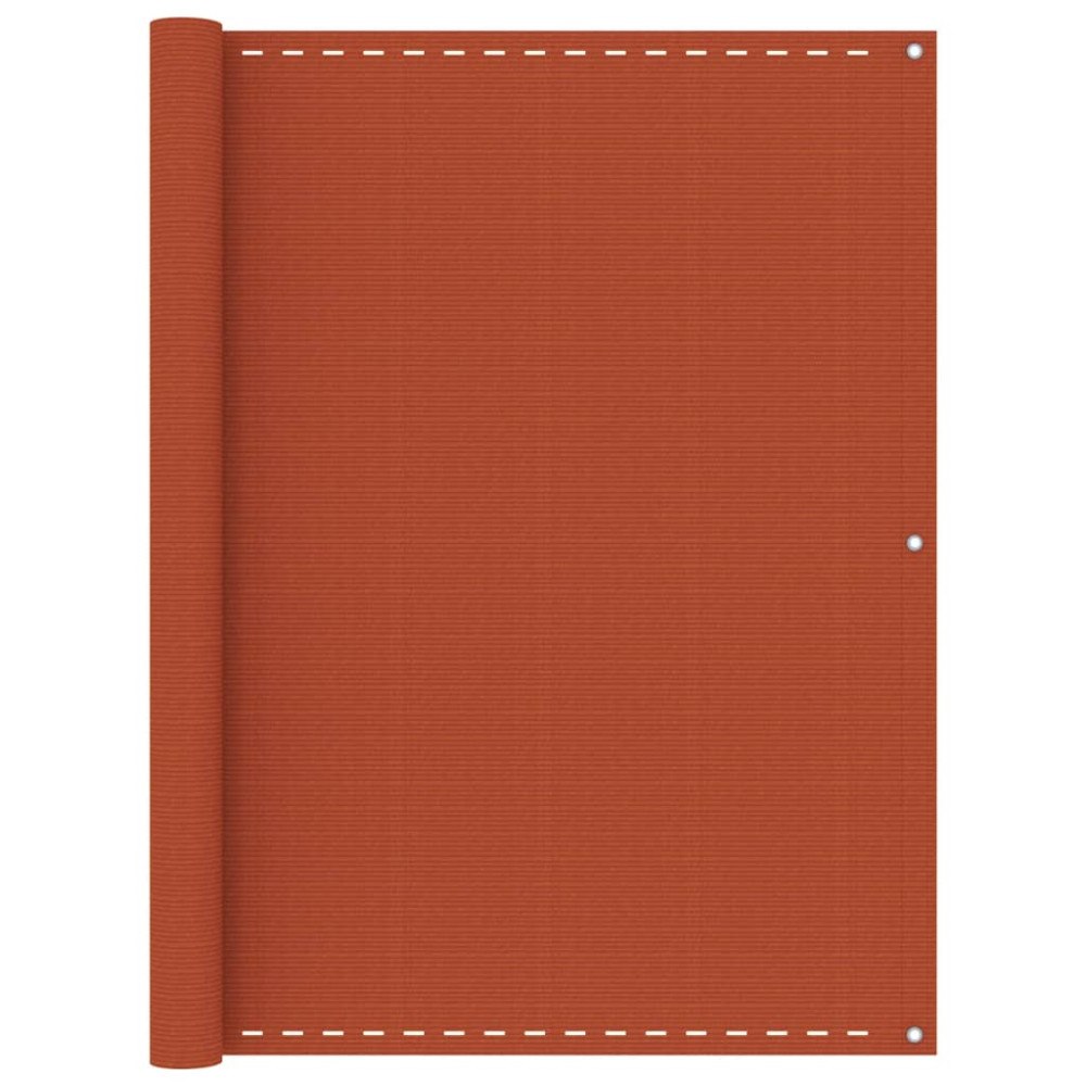 vidaXL Balkongskärm orange 120x400 cm HDPE