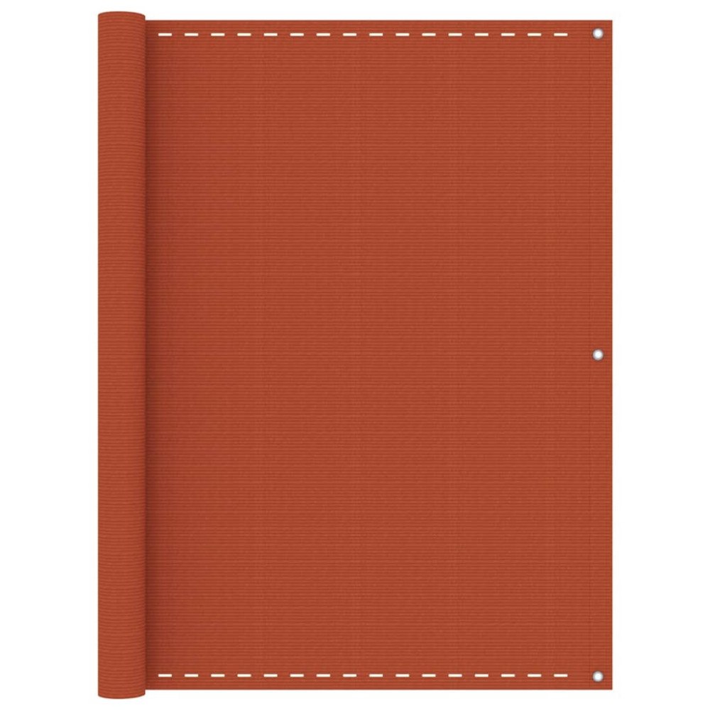 vidaXL Balkongskärm orange 120x600 cm HDPE