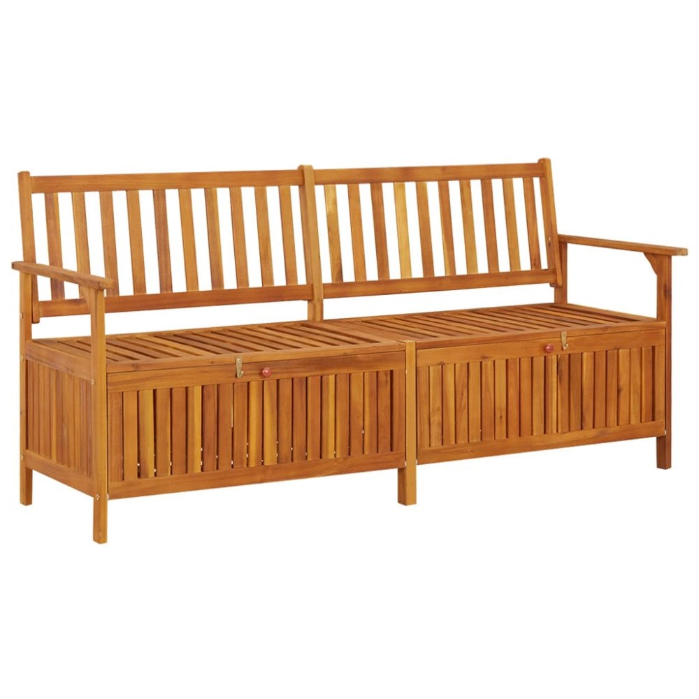 vidaXL Förvaringsbänk 170 cm massivt akaciaträ