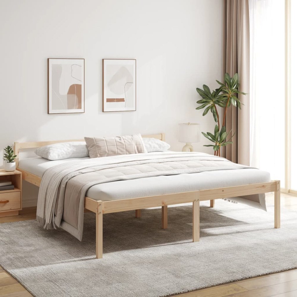 vidaXL Säng 180x200 cm massiv furu