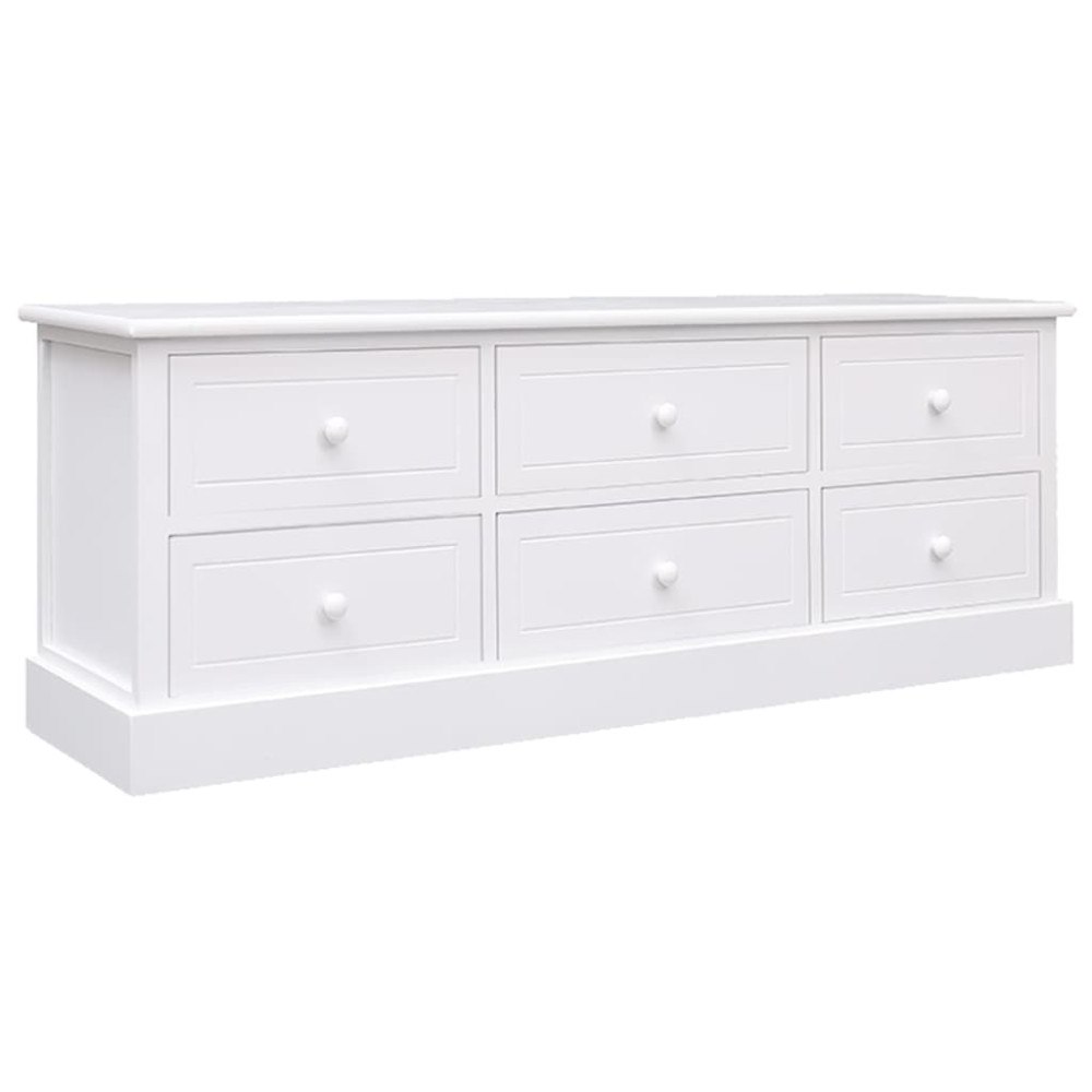 vidaXL Tv-bänk 108x30x40 cm massivt kejsarträ
