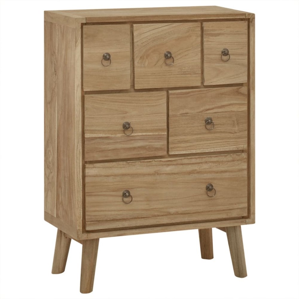 vidaXL Byrå 56x30x80 cm massiv teak
