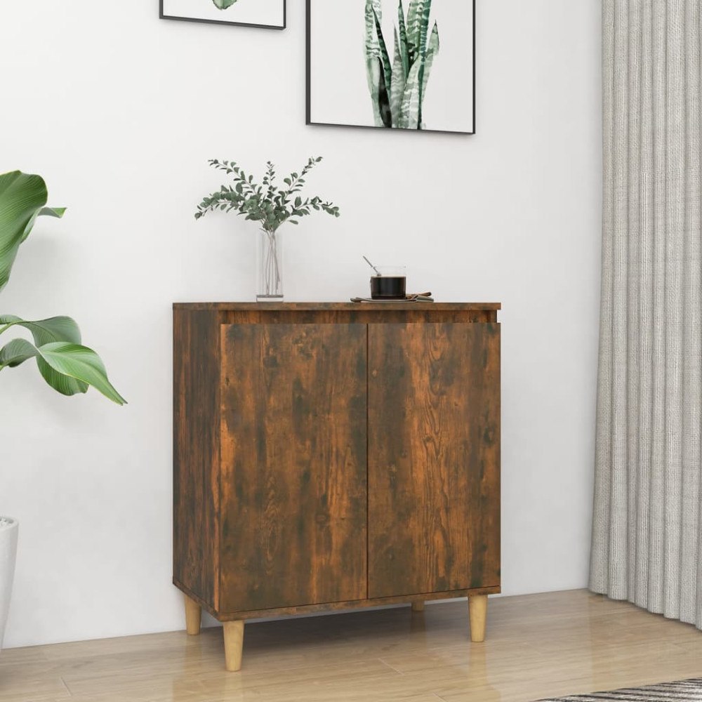 vidaXL Skåp rökfärgad ek 60x35x70 cm konstruerat trä