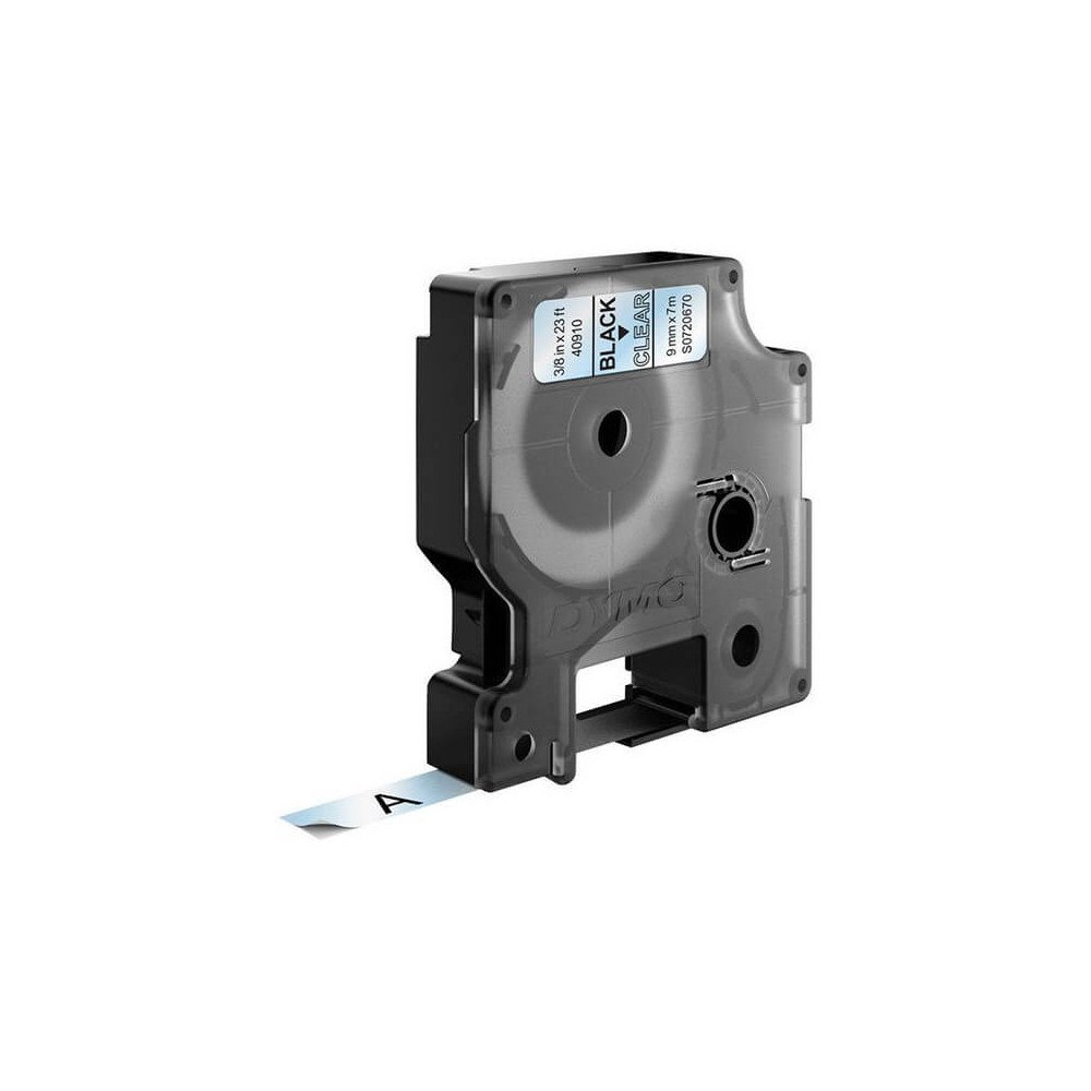 DYMO Ribbon S0720670 40910 9mm Black on Clear