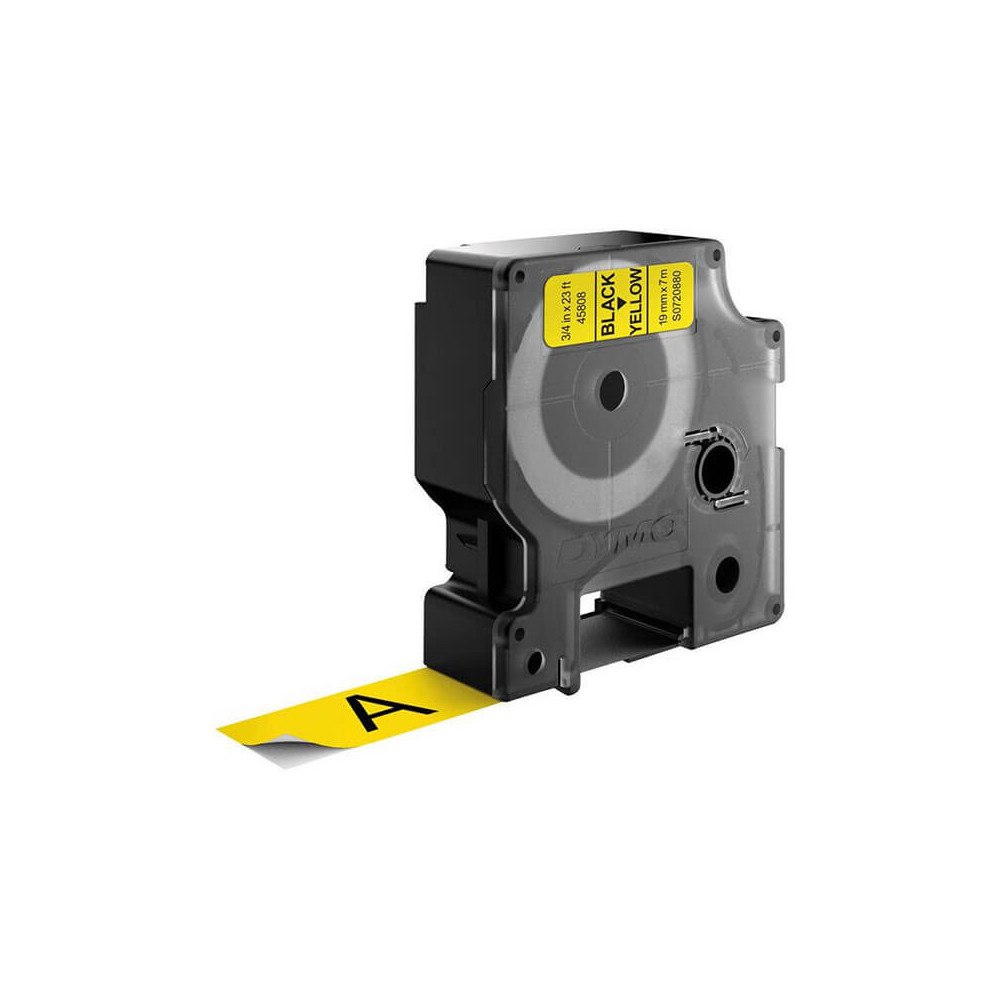 DYMO Ribbon S0720880 45808 19mm Black on Yellow