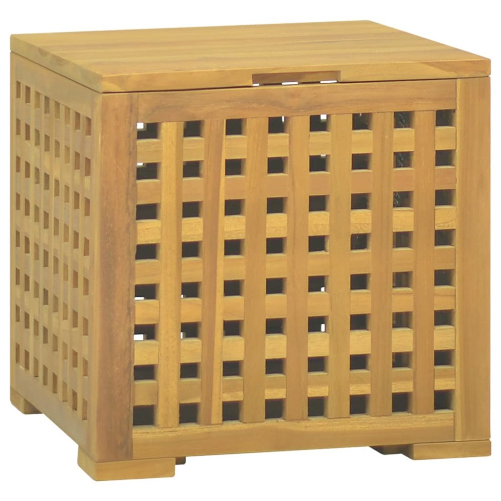 vidaXL Förvaringslåda 40x40x40 cm massiv teak