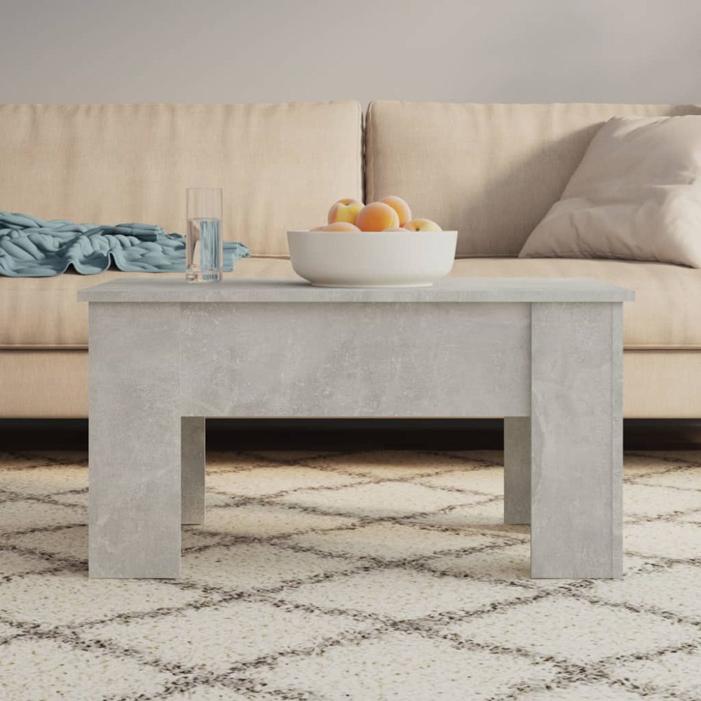 vidaXL Soffbord betonggrå 79x49x41 cm konstruerat trä