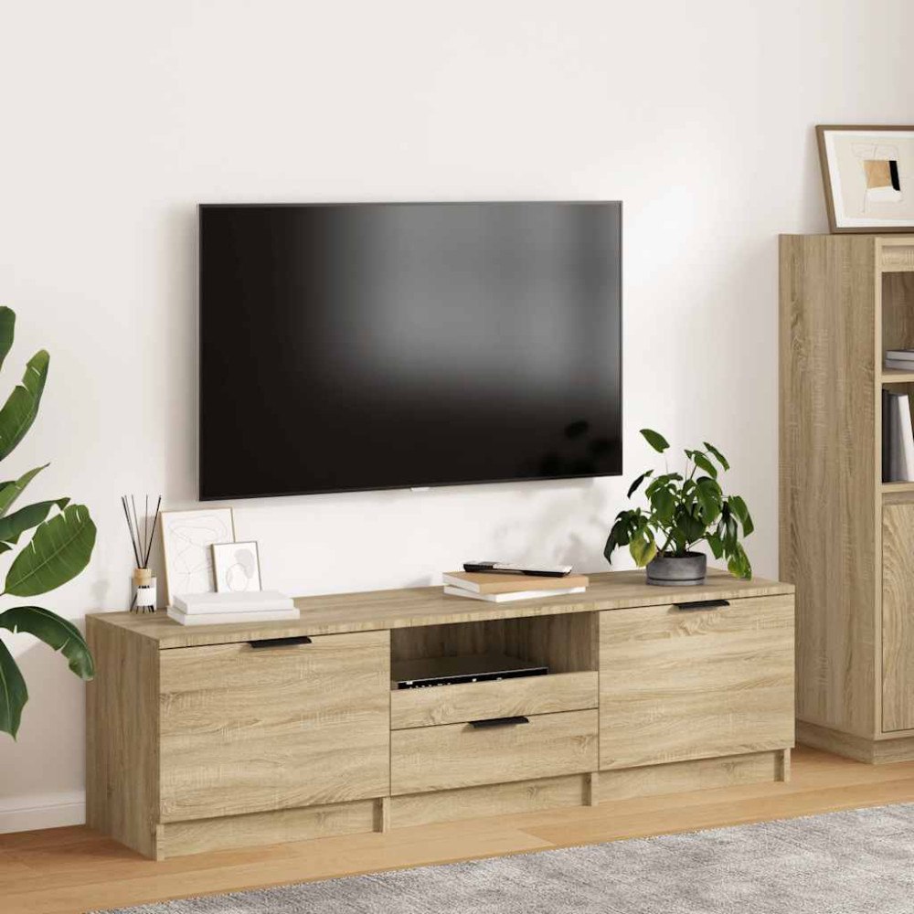 vidaXL TV-skåp Sonoma ek 140x35x40 cm konstruerat trä