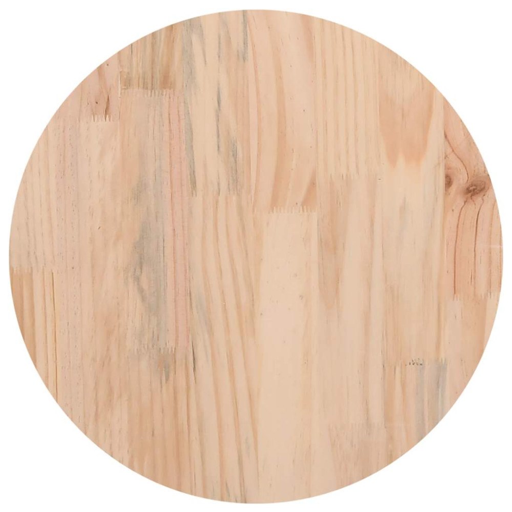 vidaXL Bordsskiva Ø30x2,5 cm massiv furu