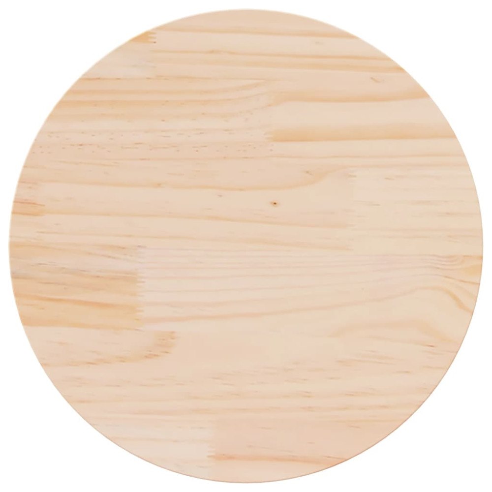 vidaXL Bordsskiva Ø50x2,5 cm massiv furu
