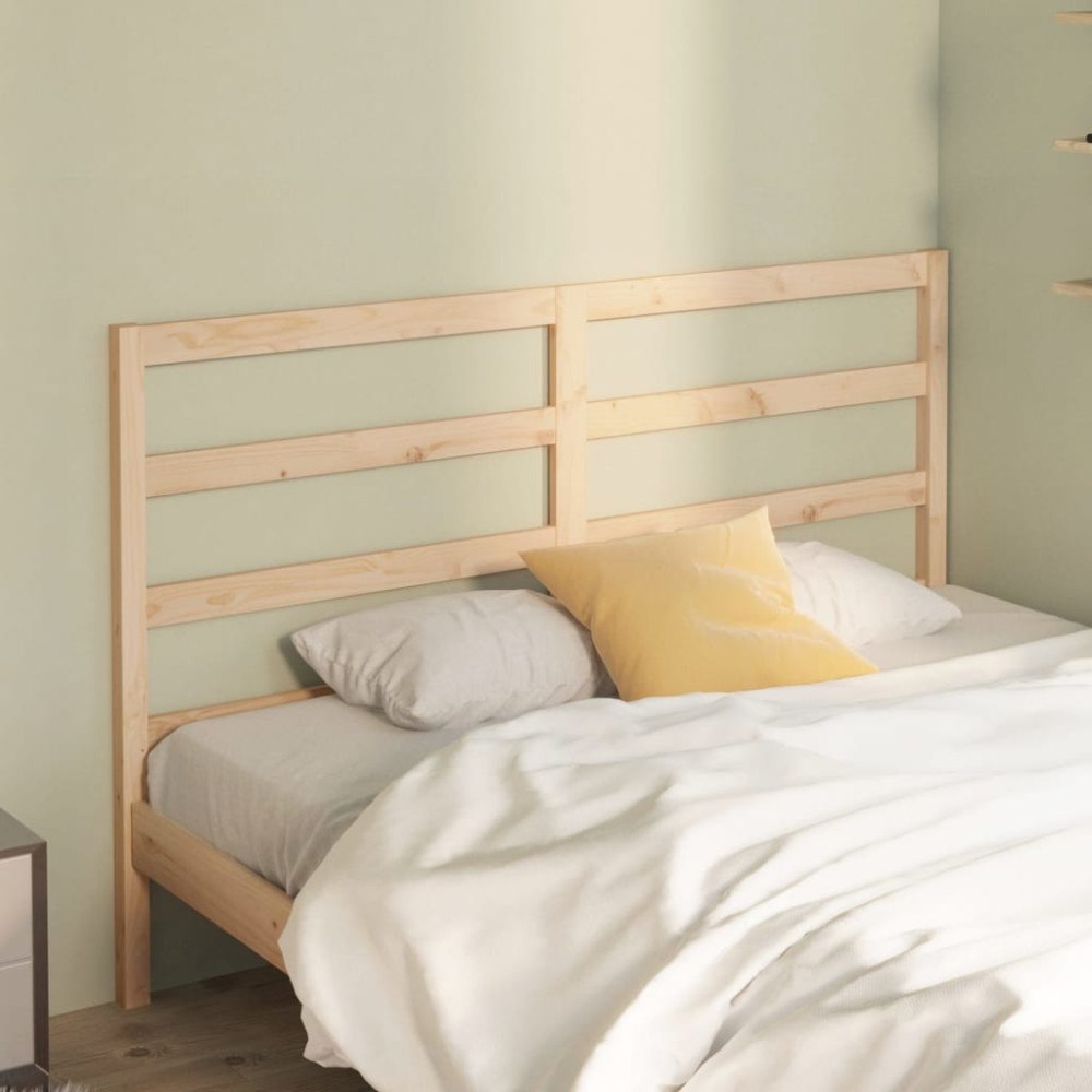 vidaXL Sänggavel 126x4x100 cm massiv furu