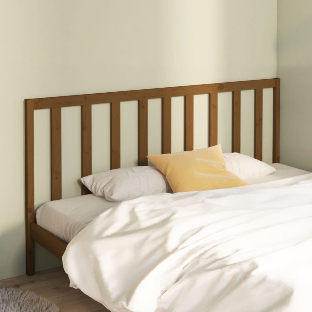 vidaXL Sänggavel honungsbrun 186x4x100 cm massiv furu