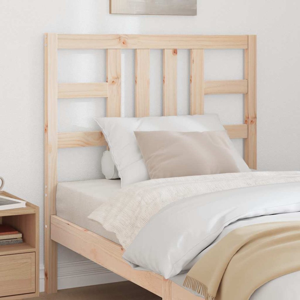 vidaXL Sänggavel 96x4x100 cm massiv furu