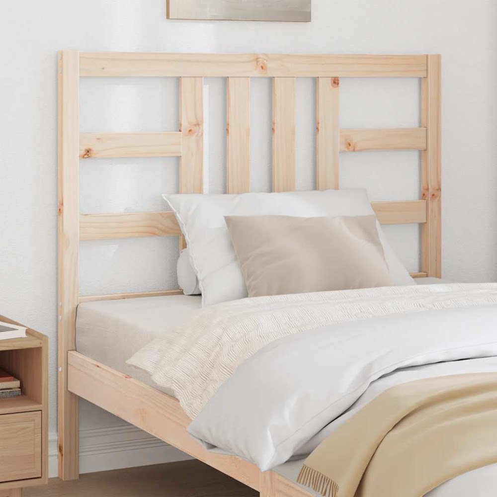 vidaXL Sänggavel 106x4x100 cm massiv furu