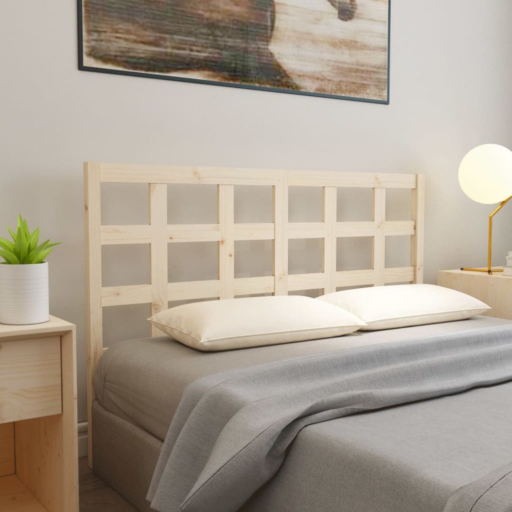 vidaXL Sänggavel 145,5x4x100 cm massiv furu