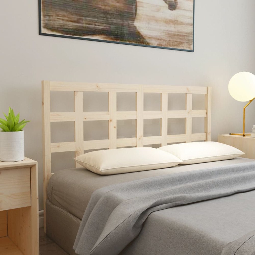 vidaXL Sänggavel 165,5x4x100 cm massiv furu