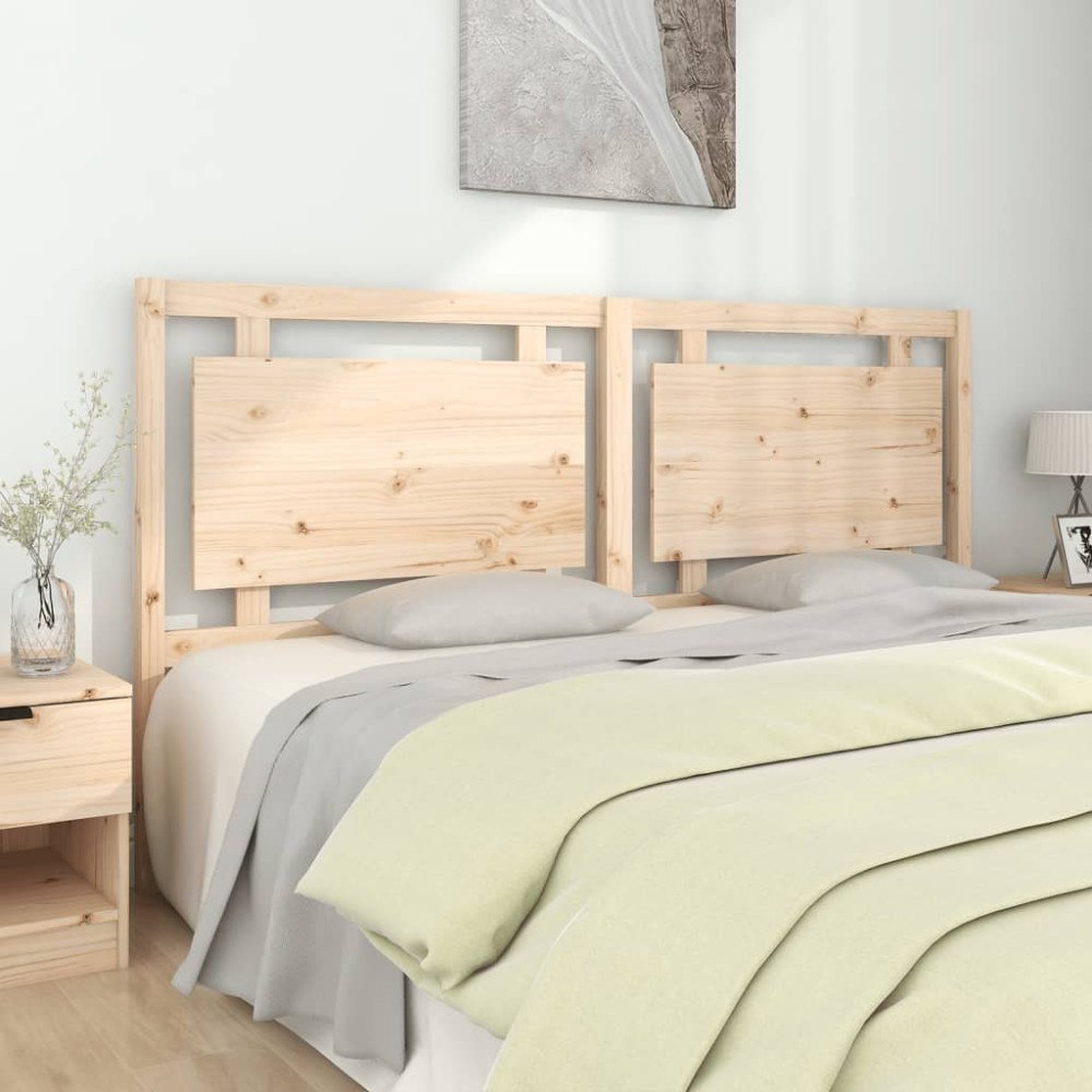vidaXL Sänggavel 185,5x4x100 cm massiv furu
