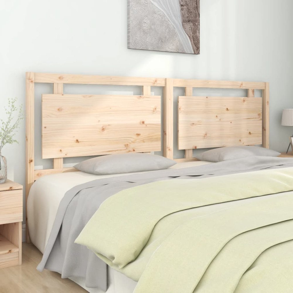 vidaXL Sänggavel 205,5x4x100 cm massiv furu