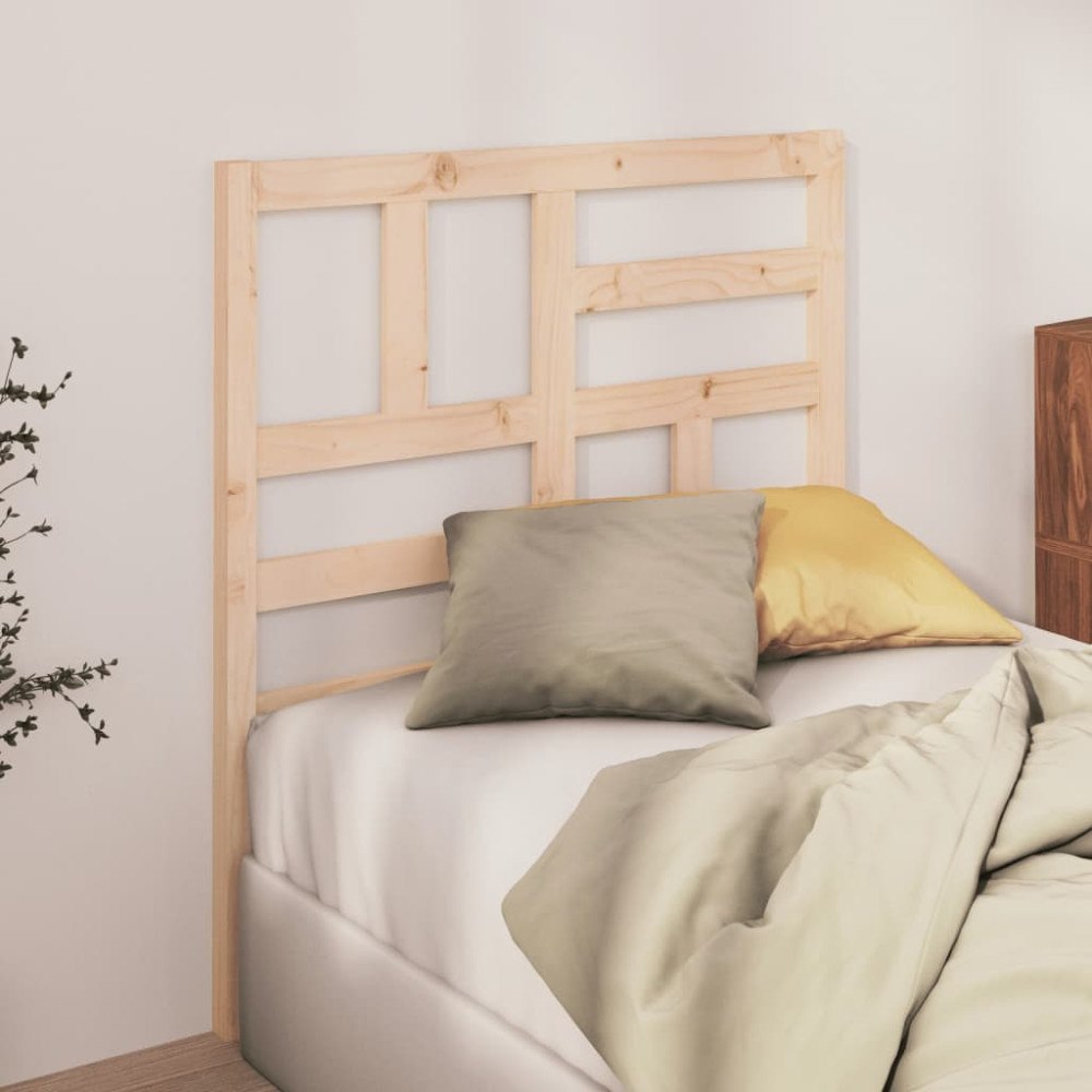 vidaXL Sänggavel 81x4x104 cm massiv furu