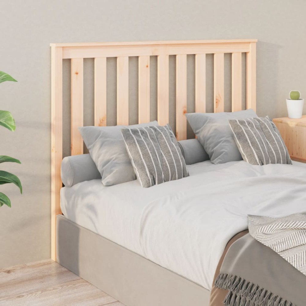 vidaXL Sänggavel 126x6x101 cm massiv furu