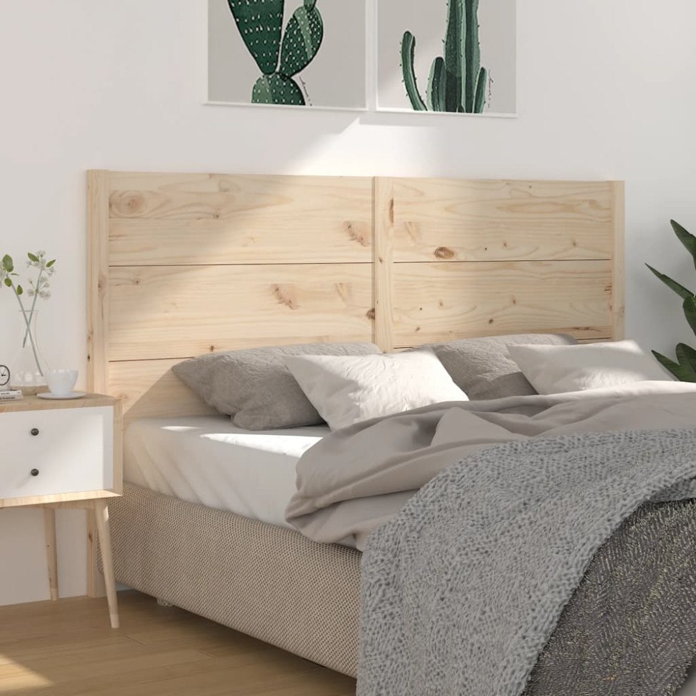 vidaXL Sänggavel 141x4x100 cm massiv furu