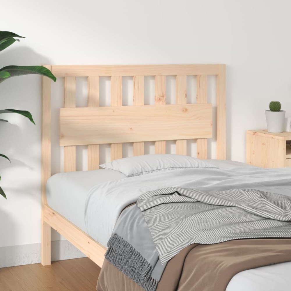 vidaXL Sänggavel 105,5x4x100 cm massiv furu