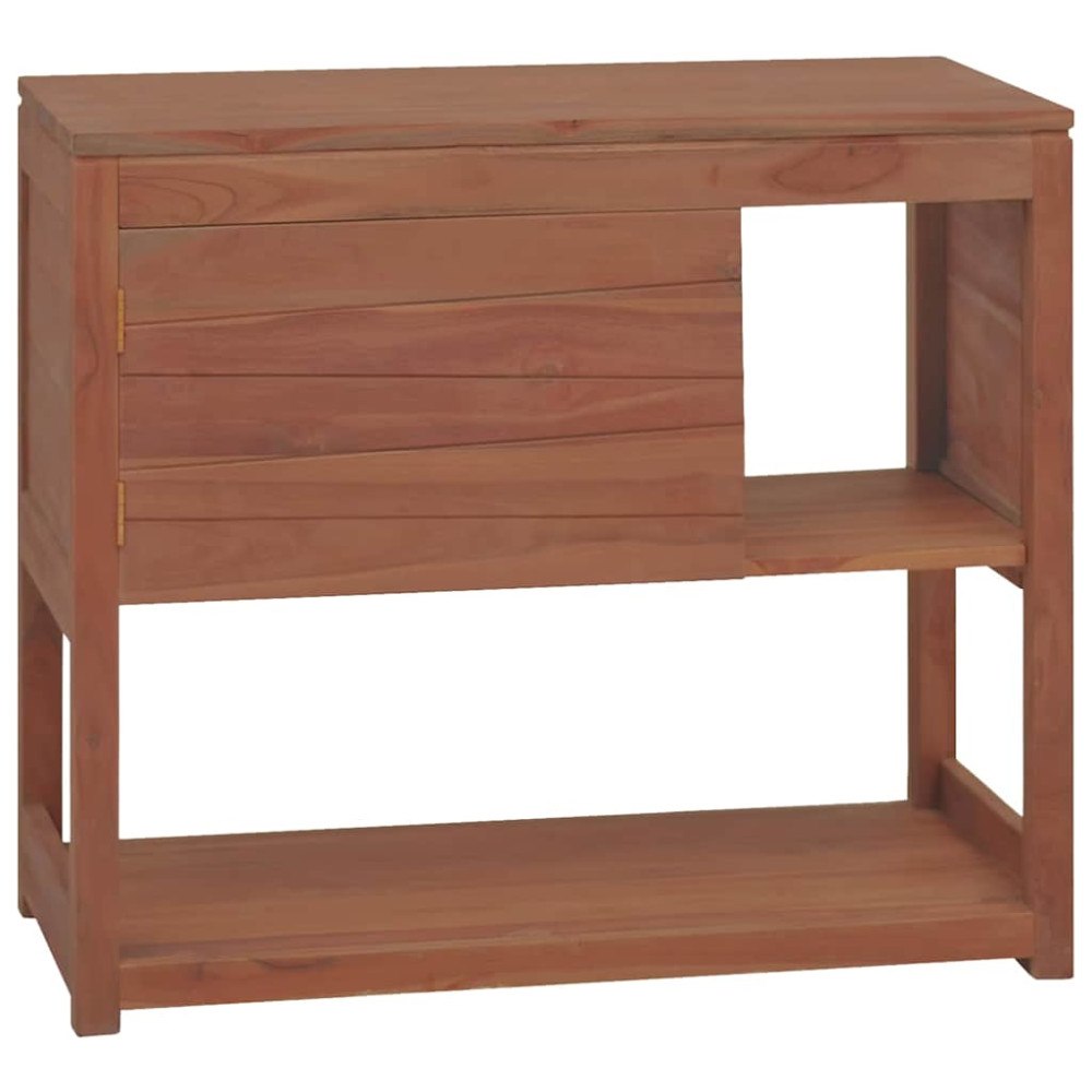 vidaXL Badrumsskåp 85x40x75 cm massivt teakträ