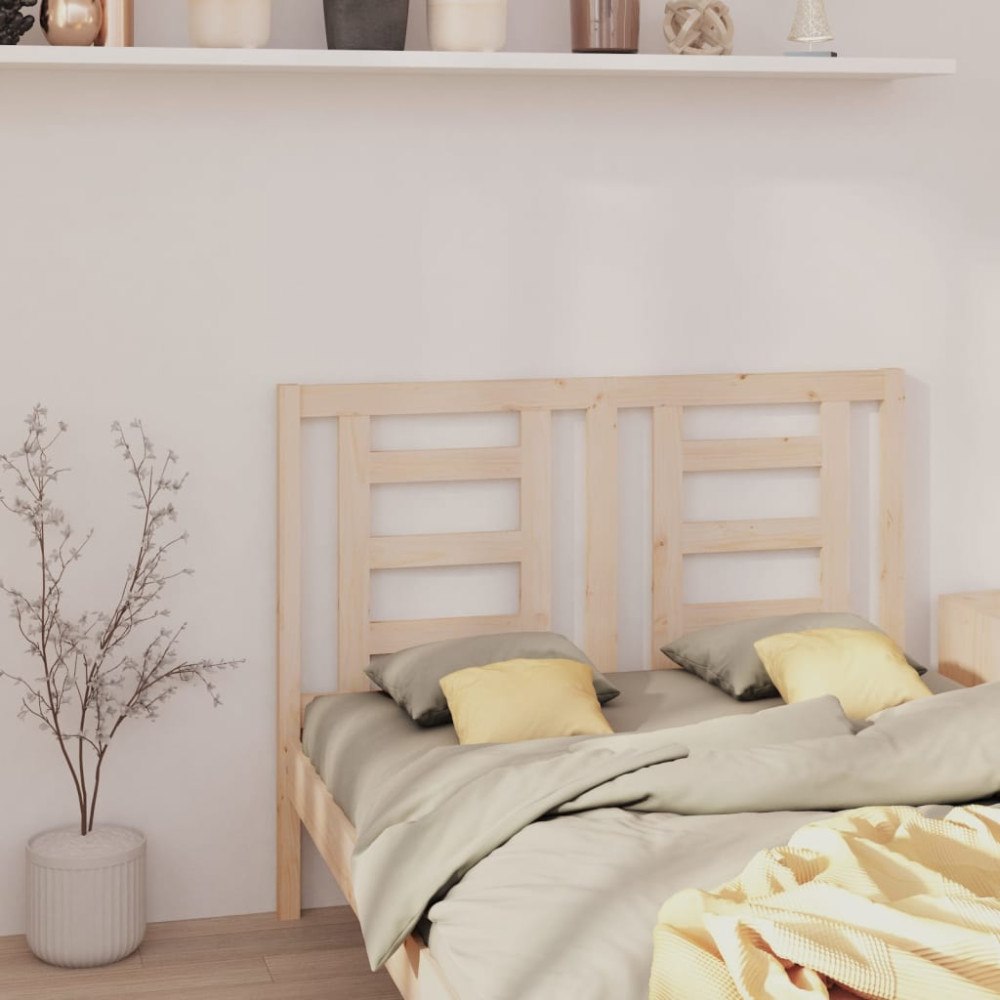 vidaXL Sänggavel 126x4x100 cm massiv furu