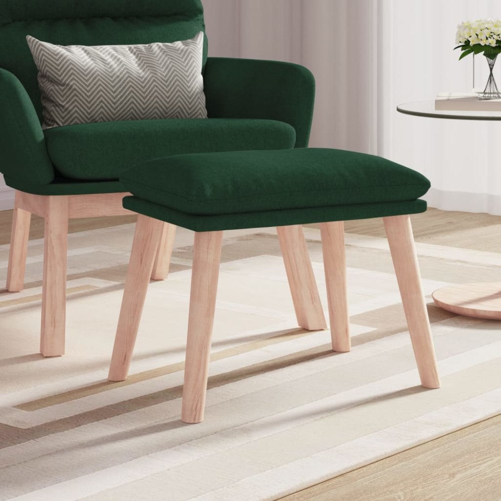 vidaXL Fotpall mörkgrön 45x29,5x35 cm tyg