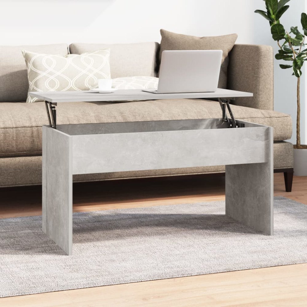 vidaXL Soffbord betonggrå 102x50,5x52,5 cm konstruerat trä