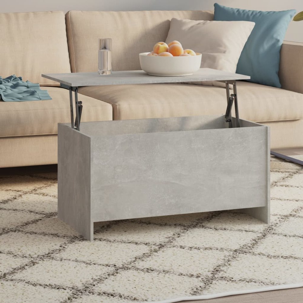 vidaXL Soffbord betonggrå 102x55,5x52,5 cm konstruerat trä