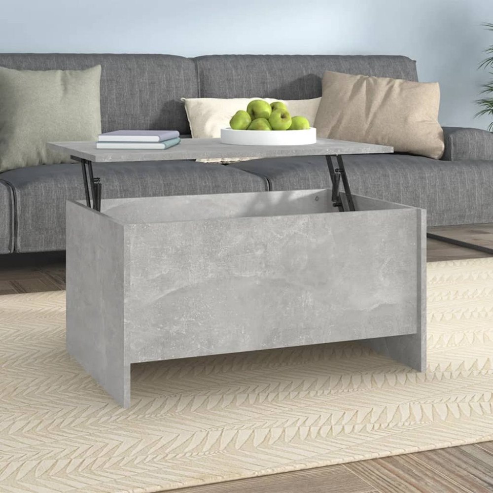 vidaXL Soffbord betonggrå 80x55,5x41,5 cm konstruerat trä