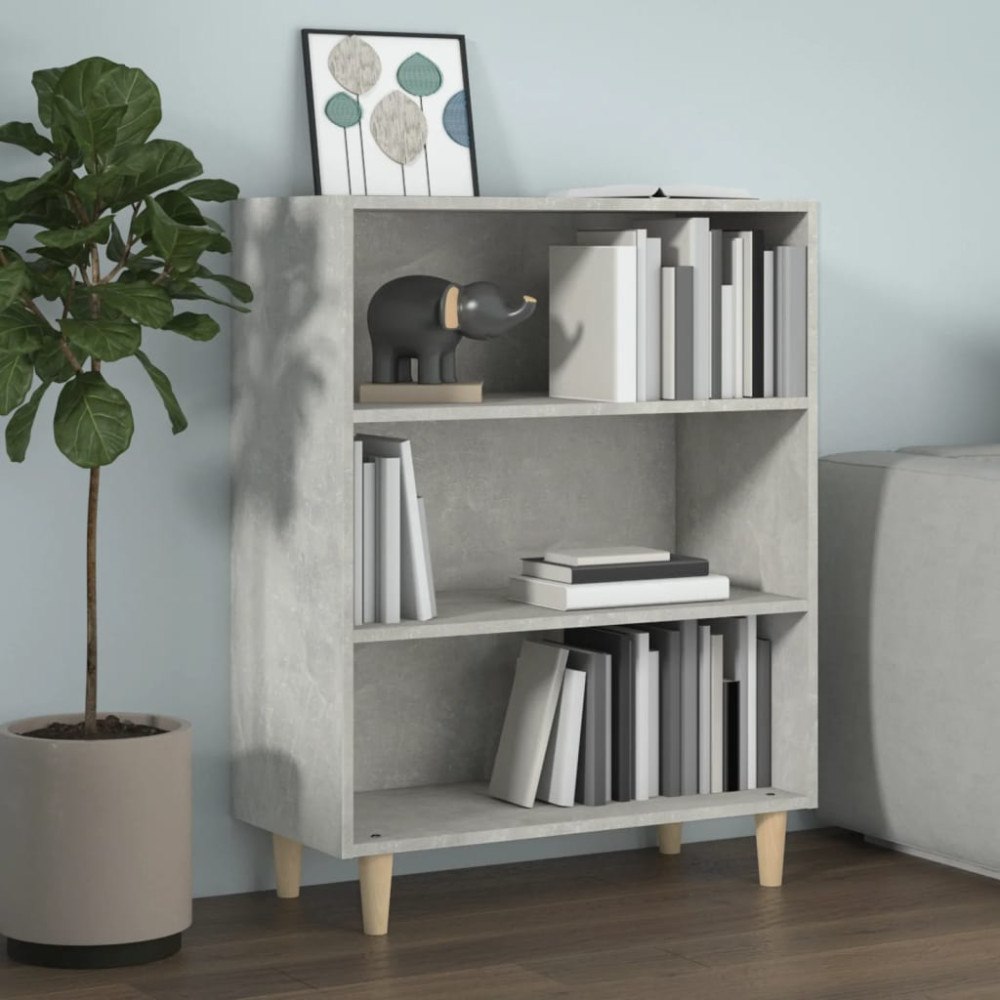 vidaXL Skänk betonggrå 69,5x32,5x90 cm konstruerat trä