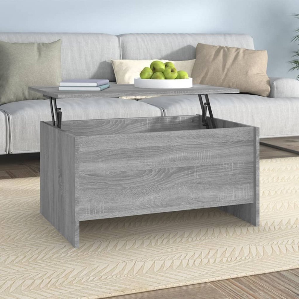 vidaXL Soffbord grå sonoma 80x55,5x41,5 cm konstruerat trä