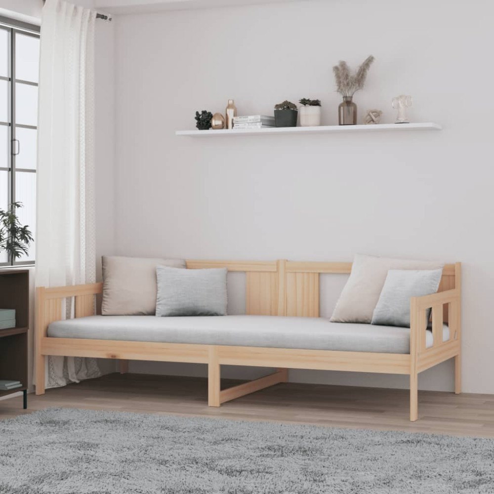 vidaXL Dagbädd massiv furu 80x200 cm