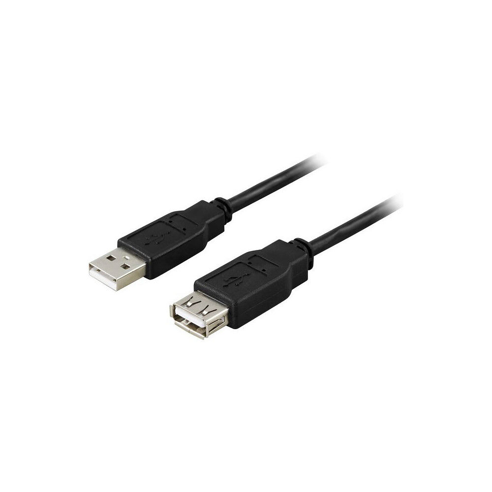 Deltaco Kabel DELTACO USB 2.0 förlängning 3m sva