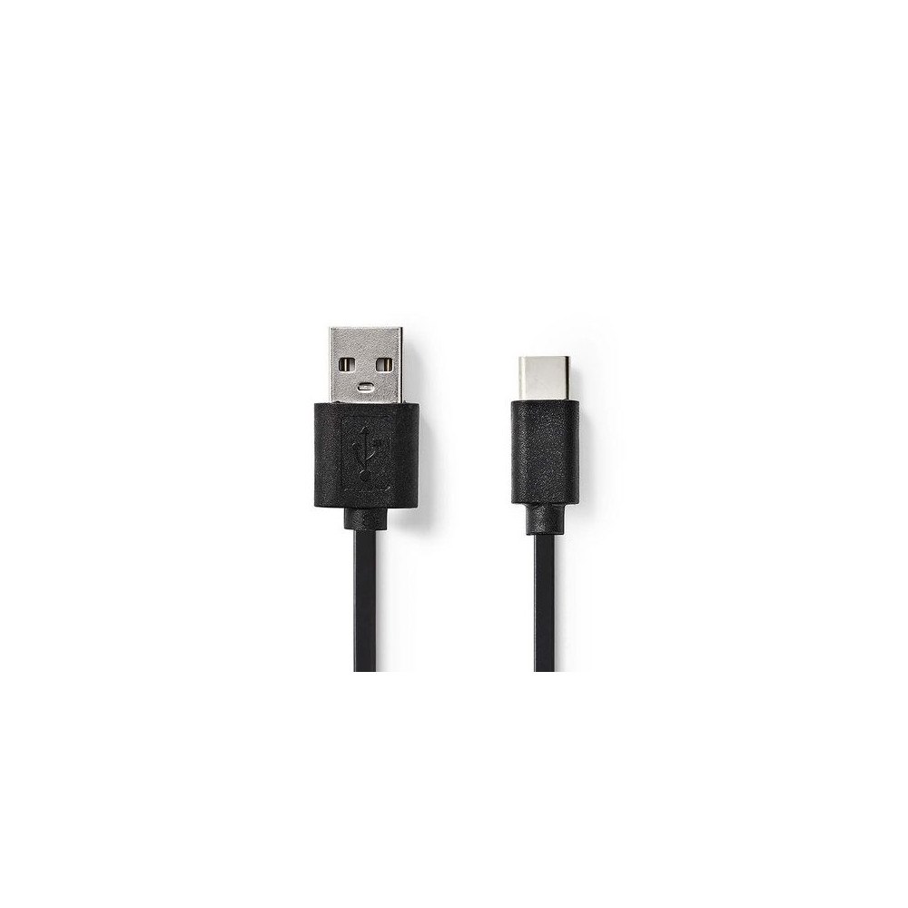 NEDIS Kabel NEDIS USB-A-USB-C 1m svart