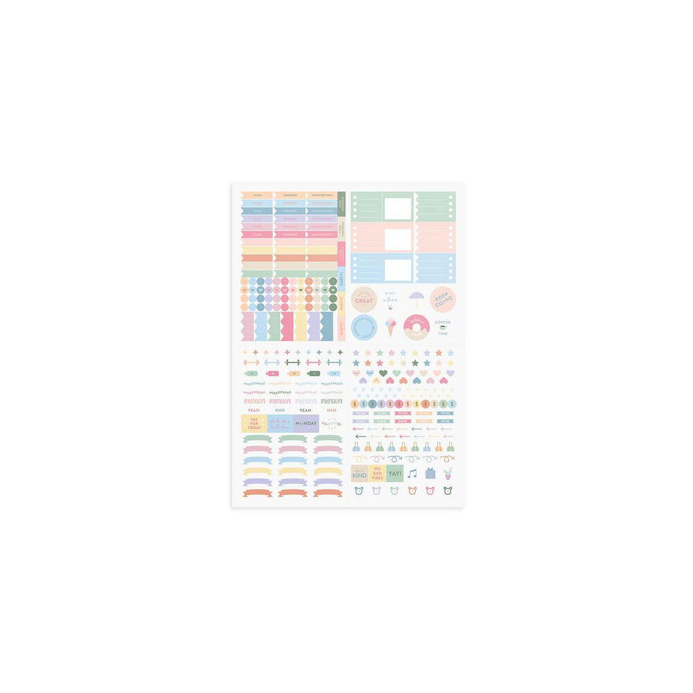 Burde Stickersark Pretty Pastels