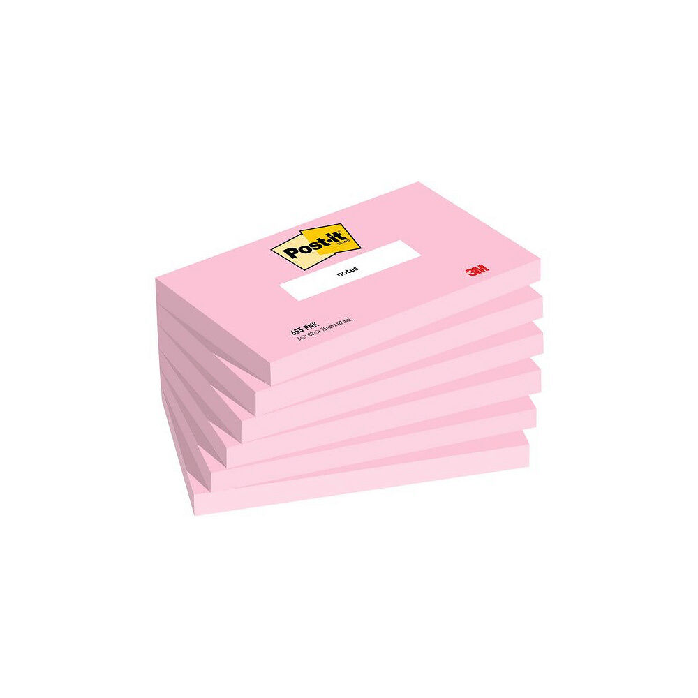 Post-it Notes POST-IT SS 76x127mm rosa 6/fp