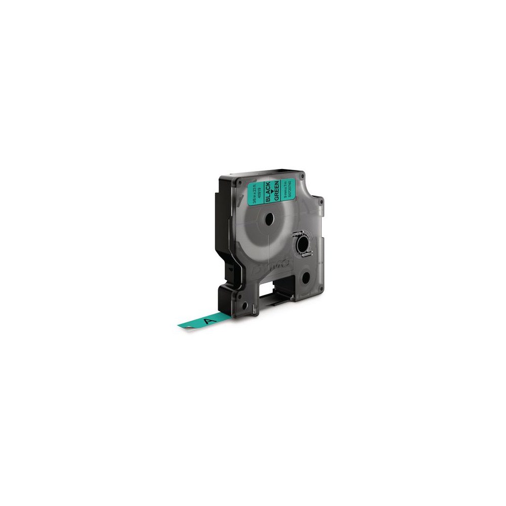 DYMO Tape DYMO D1 9mm svart på grön